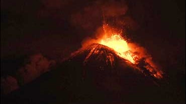 Llaima volcano in southern Chile 