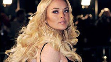 Lindsay Lohan poses 