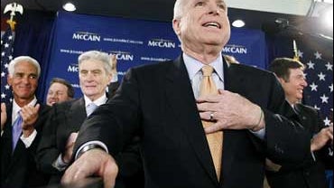 John McCain speaks in Virginia on Feb. 12, 2008 
