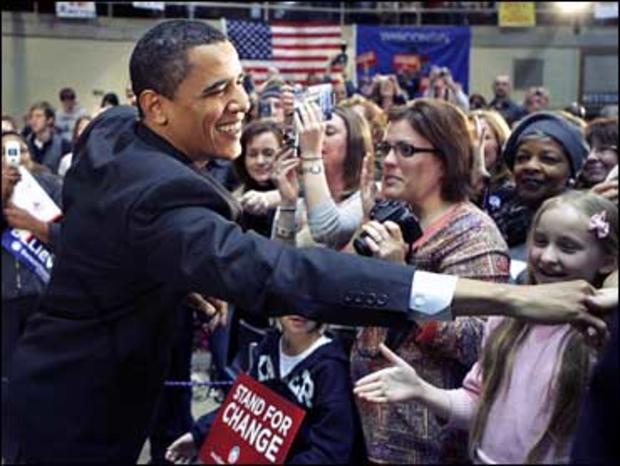 Barack Obama campaigns in Wisconsin 