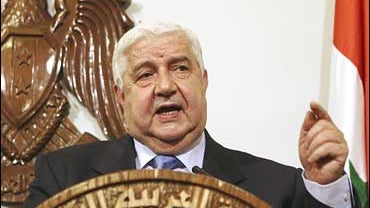 Syrian Foreign Minister Walid al-Moallem 