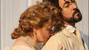 Diane Wiest and Allan Cumming in the play, "The Seagull" 