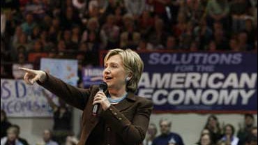 Presidential hopeful, Sen. Hillary Rodham Clinton 