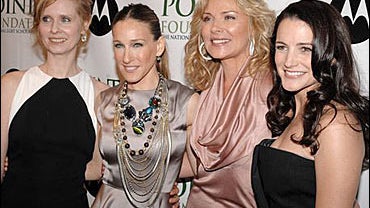 Sex And The City actors Cynthia Nixon, Sarah Jessica Parker, Kim Cattrall and Kristin Davis 