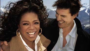 Oprah Winfrey and Tom Cruise 
