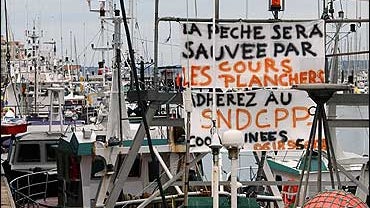 French Fishermen Protest Oil Prices 