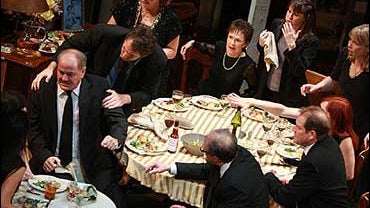 In this photo released by the Steppenwolf Theatre Company, cast members are seen on stage in the company's production of "August: Osage County," in this Oct. 29, 2007 