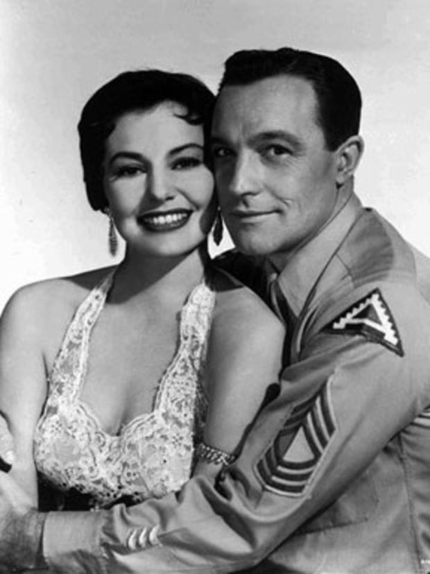. In this undated file photo, Cyd Charisse and Gene Kelly are shown. Charisse, the long-legged Texas beauty who danced with the Ballet Russe as a teenager and starred in MGM musicals with Fred Astaire and Gene Kelly, died Tuesday, June 17, 2008. She was 8 