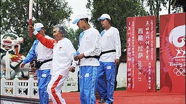 Olympic Torch in Tibet 