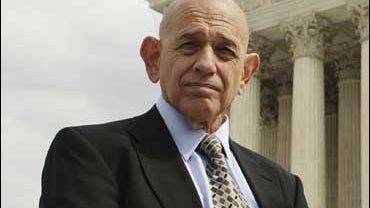 Robert A. Levy from the Cato Institute outside the Supreme Court in Washington 