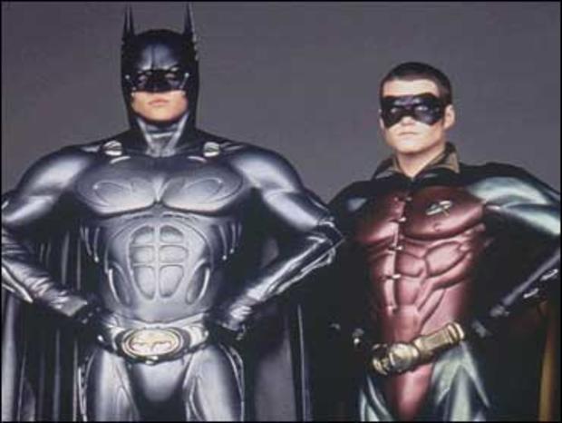 Val Kilmer as Batman and and Chris O'Donnell as Robin, from 1995 movie "Batman Forever." 