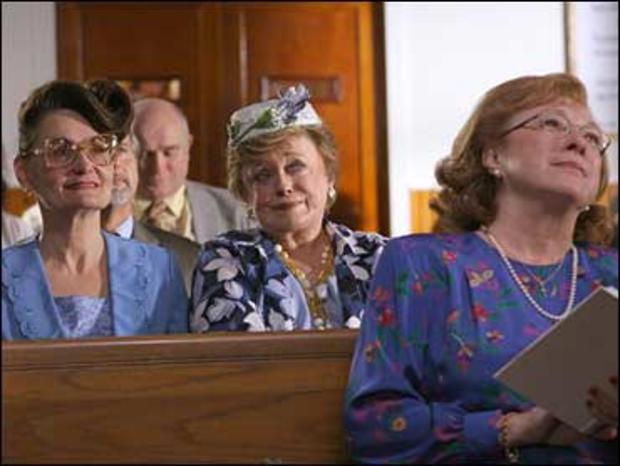 In this image released by the Logo network, Beth Grant, left, and Rue McClanahan, center, are shown in a scene from "Sordid Lives: The Series," premiering Wednesday, July 23, 2008 at 10 p.m. EDT on the Logo network. (AP Photo/Logo) ** NO SALES ** 