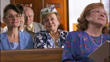 In this image released by the Logo network, Beth Grant, left, and Rue McClanahan, center, are shown in a scene from "Sordid Lives: The Series," premiering Wednesday, July 23, 2008 at 10 p.m. EDT on the Logo network. (AP Photo/Logo) ** NO SALES ** 