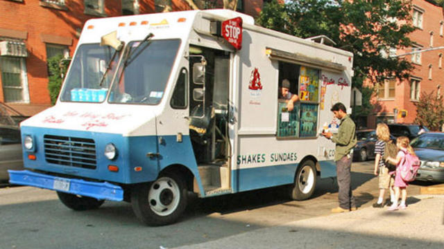 ​A Mister Softee ice cream truck makes its way through the streets of Brooklyn, New York, June 18, 2007. 