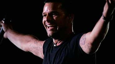 Ricky Martin is shown at Latin America in Solidarity Action (ALAS) Foundation concert in Mexico City on May 17, 2008. 