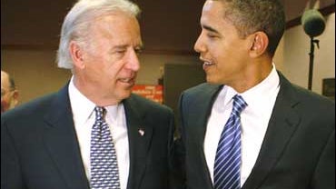 Sen. Joe Biden, D-Del., Sen. Barack Obama, D-Ill. 