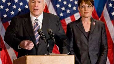 John McCain and Sarah Palin 