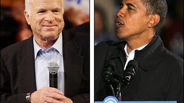 John McCain and Barack Obama 