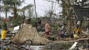 Residents recover their belongings after Hurricane Paloma passed through Santa Cruz del Sur, Cuba 