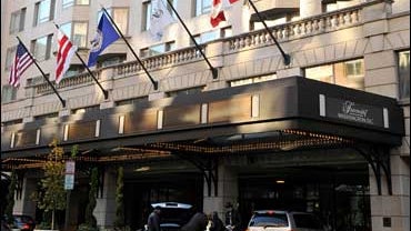 The Fairmont hotel in Washington, DC. 