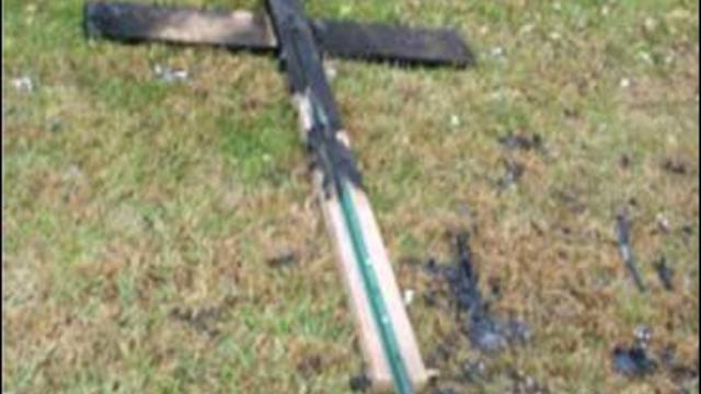 Hate crimes: Burned cross after Obama victory 