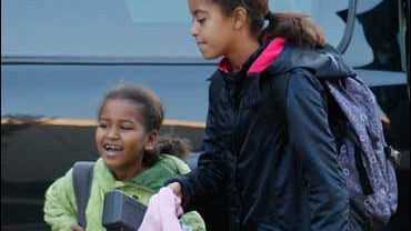 Sasha Obama and Malia Obama 