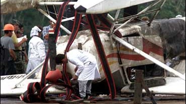 Wreckage of Veronica Bowers Plane in Peru 