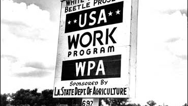 Work Progress Administration (WPA) sign 