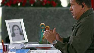 Hugo Chavez in Caracas 