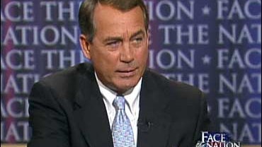 Rep. John Boehner (R-Ohio) on "Face The Nation." 