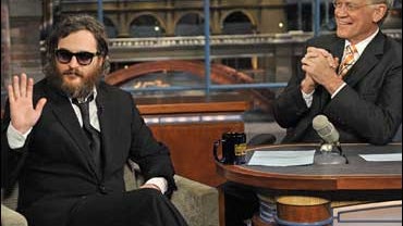 Joaquin Phoenix on Letterman 