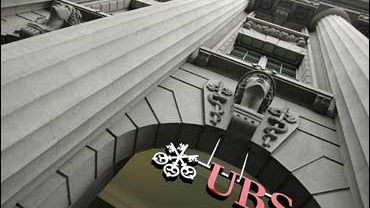 Swiss Bank UBS on Zurich's Bahnhofstrasse 