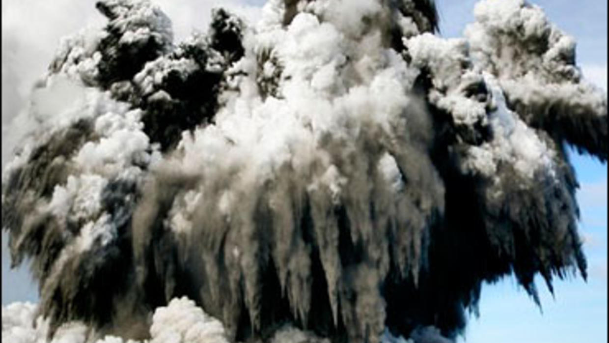 Volcanic eruption forms new island in South Pacific CBS News