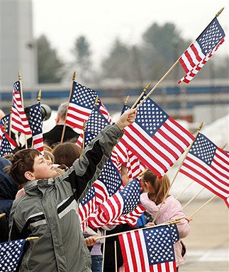Saluting Fallen Soldier 