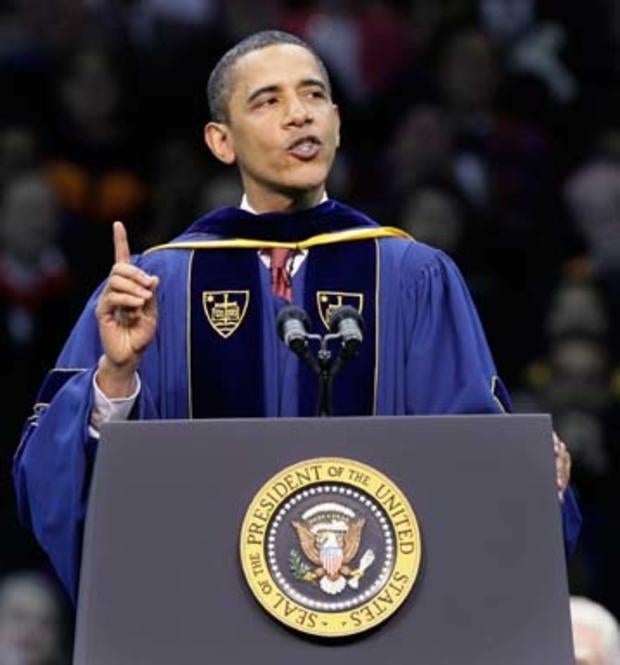 President Obama<br>University Of Notre Dame 