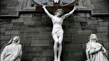 Religious Statues are seen at St Patrick's Roman Catholic Church, in Dublin, Ireland, Wednesday, May 20, 2009. 