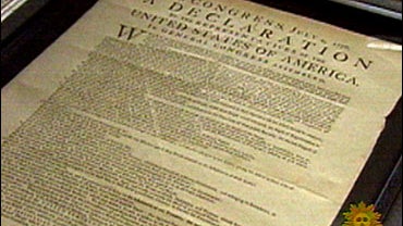 An original copy of the Declaration of Independence, owned by producer Norman Lear 