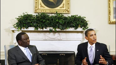 Barack Obama And Morgan Tsvangirai 