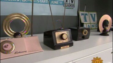 "Rabbit ear" television antennas 