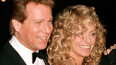 Ryan O'Neal, left, and Farrah Fawcett 