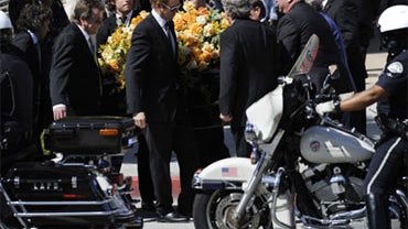 Farrah Fawcett funeral 