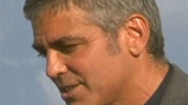 George Clooney in L'aquila, Italy 