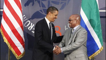 President Barack Obama and South African President Jacob Zuma 