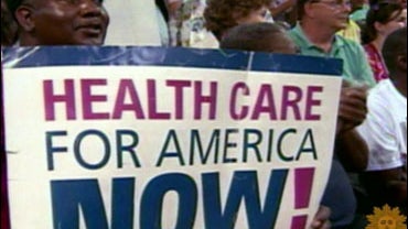 Political science professor Larry Sabato told CBS that opponents of health-care reform attract more media attention than supporters of the Democrats' plan because the opponents' yelling, screaming and shouting make for "exciting television." 