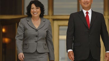 Sonia Sotomayor and John Roberts 