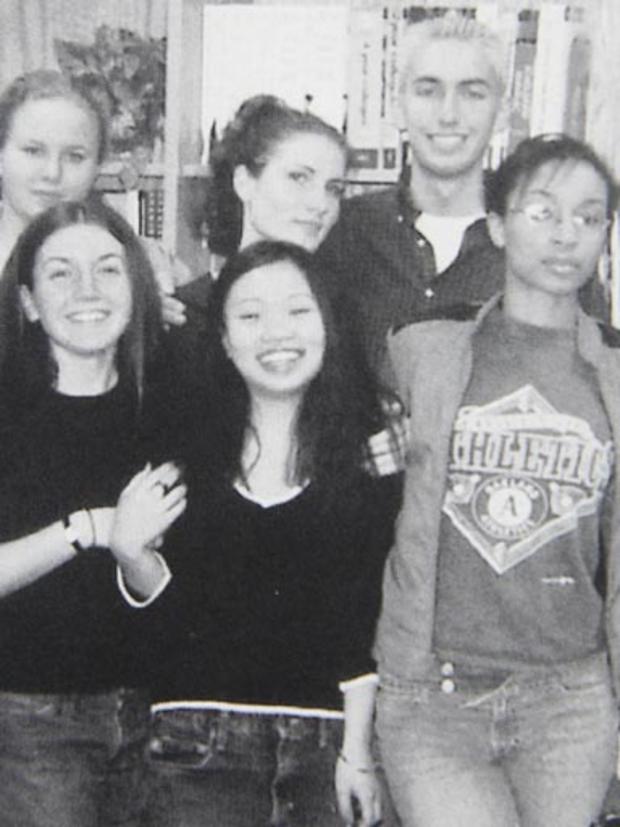 This undated photo provided by Union Mine High School principal Tony DeVille shows Annie Le, front row, center, with other members of the "Culture Club." 