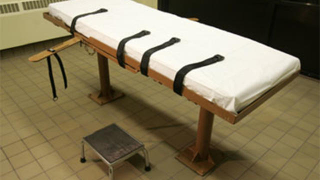 The death chamber at the Southern Ohio Correctional Facility in Lucasville, Ohio, seen in a November 2005 file photo. 