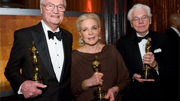 Honorary Academy Award recipients Roger Corman, Lauren Bacall and Gordon Willis following the 2009 Governors Awards in the Grand Ballroom at Hollywood & Highland in Hollywood, Calif., Saturday, November 14. 2009. 
