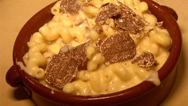 Truffled Macaroni and Cheese, prepared by chef John DeLucie of New York's Waverly Inn & Garden. 