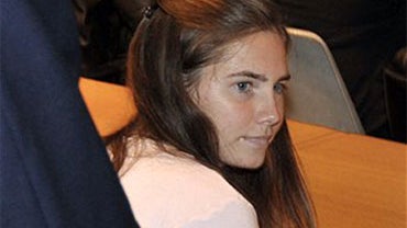 U.S. murder suspect Amanda Knox, looks on during a hearing at Perugia's court, Italy, Friday, Nov. 27, 2009. Earlier this month, prosecutors requested life sentences for U.S. student Knox and her former Italian boyfriend Raffaele Sollecito accused of kill 